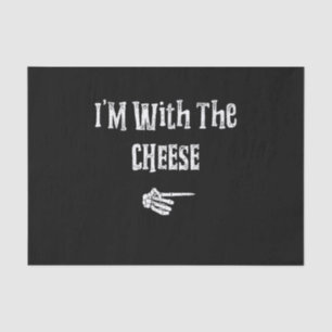 Im With Cheese Halloween Costume Funny Couples Tissue Paper