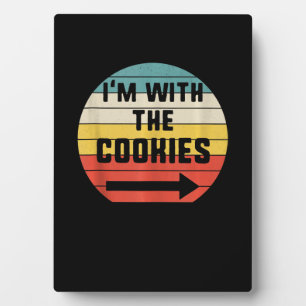 Im With Cookies Halloween Matching Couple Gift Plaque