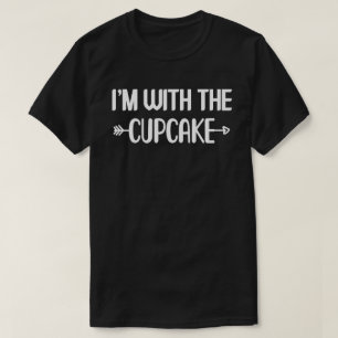 I'm With Cupcake Easy Halloween Matching Couples T-Shirt