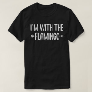 I'm With Flamingo Easy Halloween Matching Couples T-Shirt