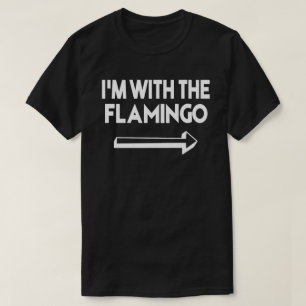 I'm With Flamingo Easy Halloween Matching Couples T-Shirt
