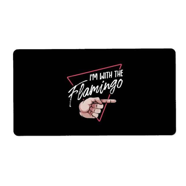 Im With Flamingo Halloween Matching Couple Costume (Front)