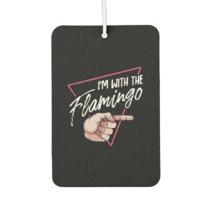 Im With Flamingo Halloween Matching Couple Costume Car Air Freshener