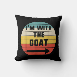 I'm With Goat Halloween Matching Couple Costume Cushion