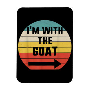 I'm With Goat Halloween Matching Couple Costume Magnet
