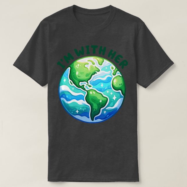 Im With Her 1 T-Shirt (Design Front)
