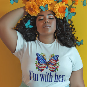 I'm With Her Kamala Harris for President Butterfly T-Shirt