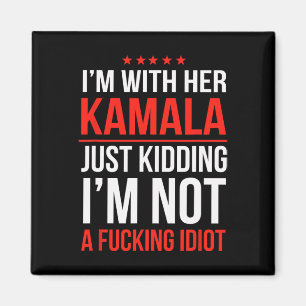 I'm With Her Kamala President Kamala Harris W 2024 Magnet