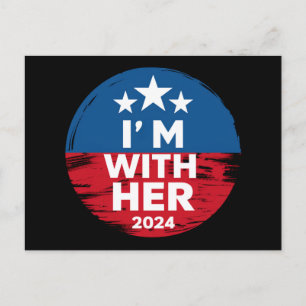 I'm With Her Kamala Vote For 2024 President Kamala Postcard