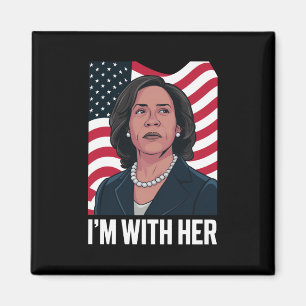 I'm With Her Kamala Vote For 2024 President Magnet