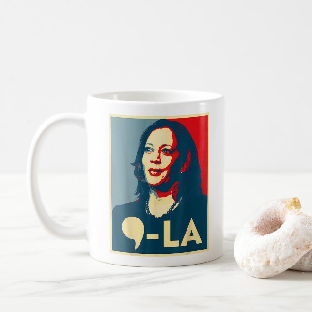I'm With Her Kamala Vote President Kamala-Harris Coffee Mug (With Donut)