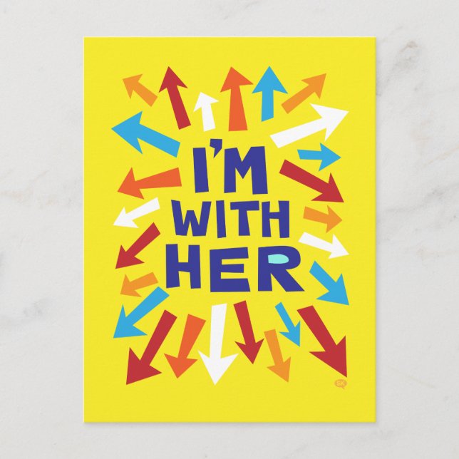 I'm With Her Postcard (Front)