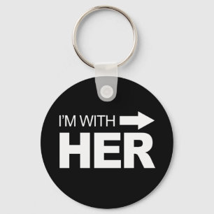 I'm with her (right) -.png key ring