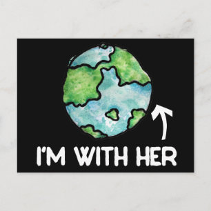 im with her science postcard
