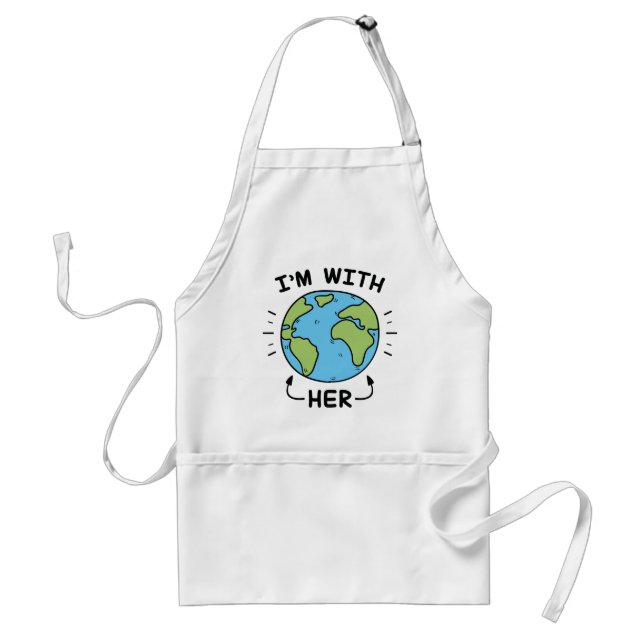 I'm With Her Standard Apron (Front)