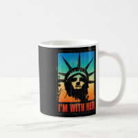 I'm With Her Statue Of Liberty Vintage Poster 