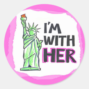 I'm with her sticker