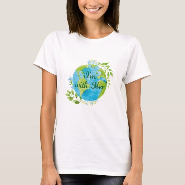 I'm With Her T-Shirt (Front)