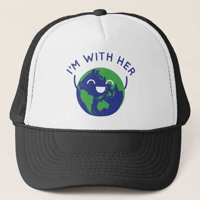 I'm With Her Trucker Hat (Front)