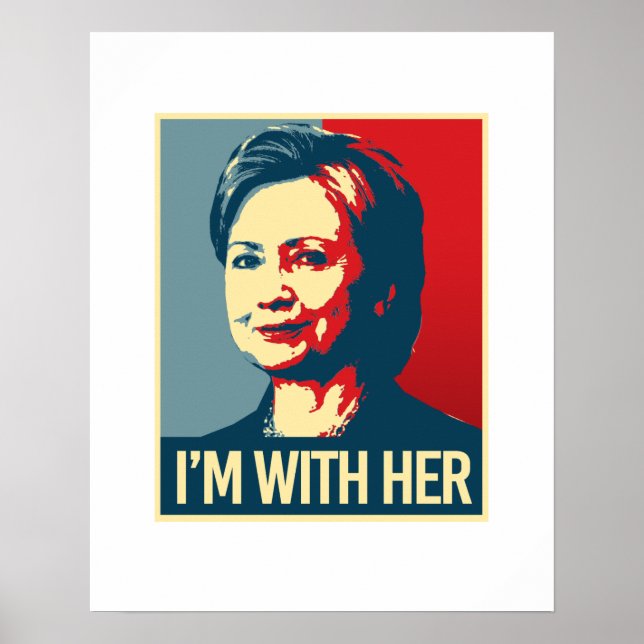i'm with hillary poster - -  (Front)