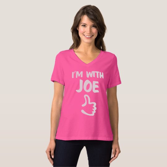 I'm with Joe Women's Relaxed Fit - Dark Pink T-Shirt