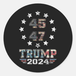 I'm With Kamala Just Kidding Not Idiot 2 Sided Bac Classic Round Sticker