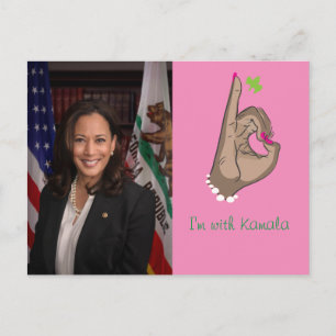 I'm with Kamala Postcard