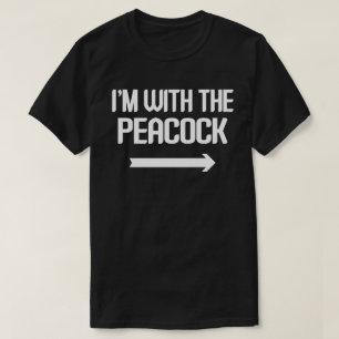 I'm With Peacock Easy Matching Halloween Costume T-Shirt