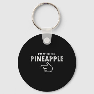 I'm With Pineapple Halloween Costume Fun Couples P Key Ring