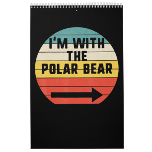 Im With Polar Bear Halloween Animal Lover Calendar