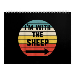 Im With Sheep Halloween Matching Couple Gift Calendar