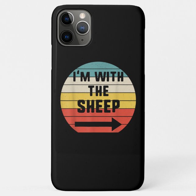 Im With Sheep | Halloween Matching Couple Gift Case-Mate iPhone Case (Back)