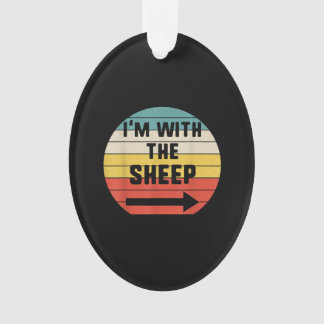 Im With Sheep | Halloween Matching Couple Gift Ornament