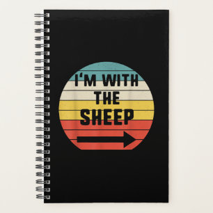 Im With Sheep   Halloween Matching Couple Gift Planner