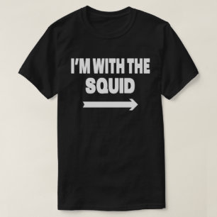 I'm With Squid Easy Halloween Matching Couples T-Shirt