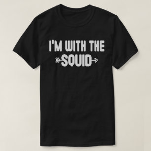 I'm With Squid Easy Halloween Matching Couples T-Shirt