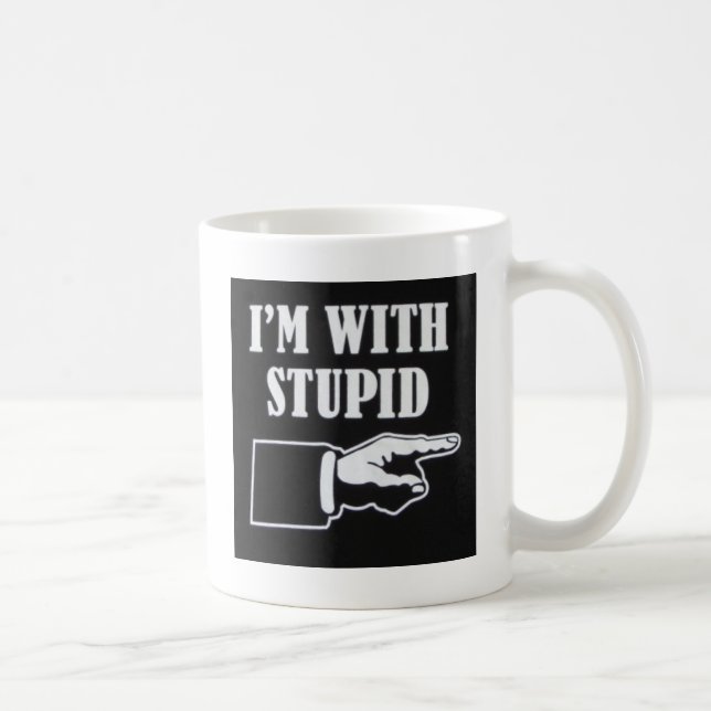 Im-With-Stupid Coffee Mug (Right)