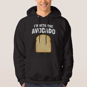 I'm with the Avocado Toast Easy Halloween Matching Hoodie