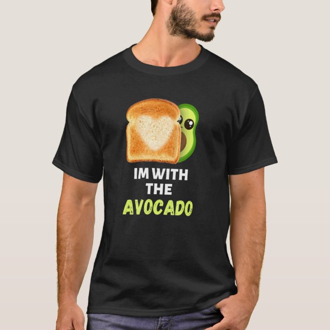 I'm With The Avocado Toast Easy Halloween Matching T-Shirt (Front)