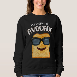 I'm With The Avocado Toast Halloween Costume  3 Sweatshirt