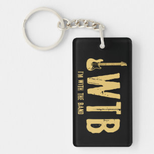 I'm With The Band Key Ring