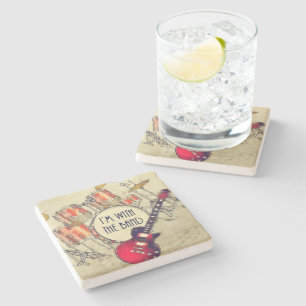 I'm with the Band Stone Coaster