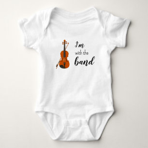 I'm with the Band Violin Baby Bodysuit