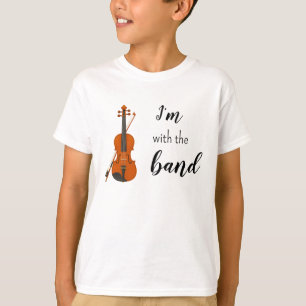 I'm with the Band Violin Kids Shirt
