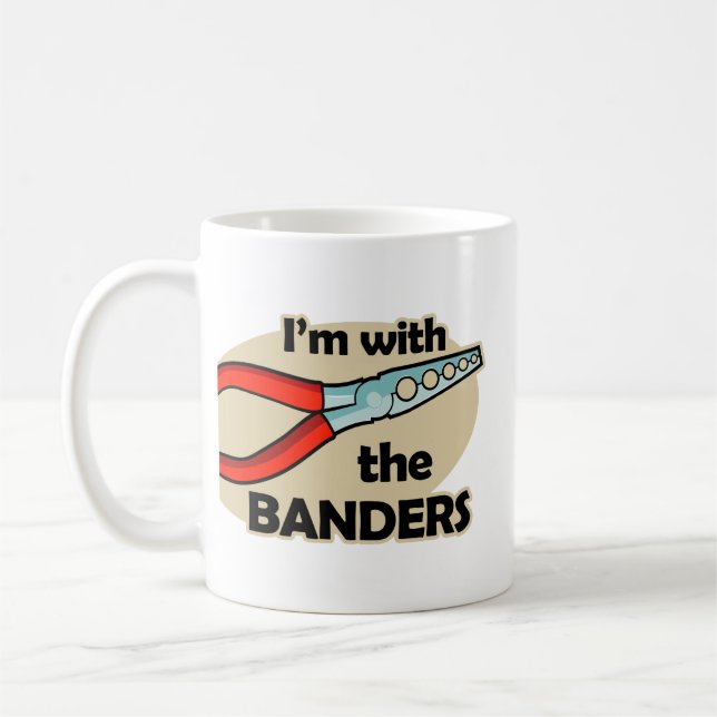 I'm With The Banders Coffee Mug (Left)
