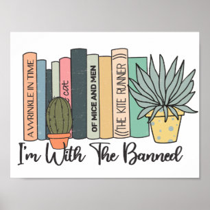 I'm With the Banned Banned Books Week Poster