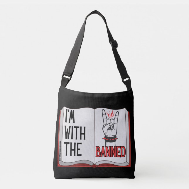 I'm With the Banned Black Crossbody Bag (Front)
