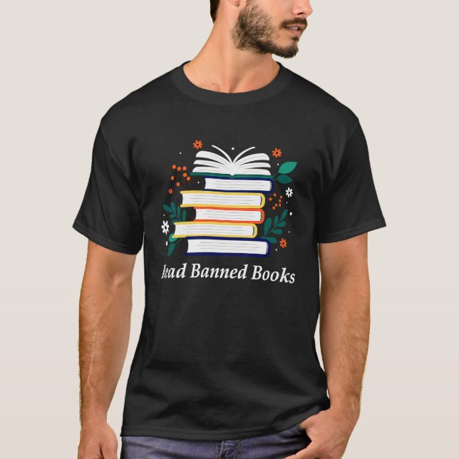 I'm With The Banned  Book Readers I Read Banned Bo T-Shirt (Front)