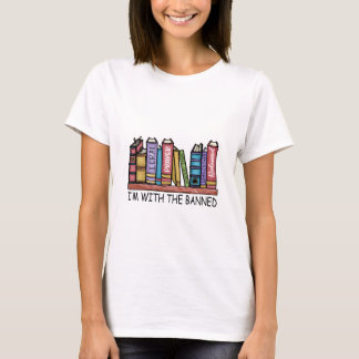 I'm with the banned books women's t-shirt