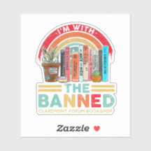 I'm with the Banned Sticker